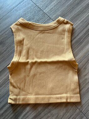 Ribbed Seamless High Crop Top